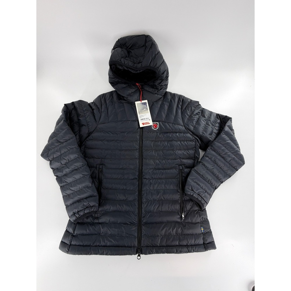 Fjallraven Expedition Pack Down Hoodie Womens Size M Black 1974 Series NWT 86120